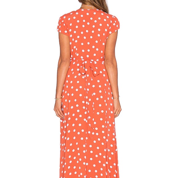 Tularosa Side Wrap Polka Dot Dress - Picture 5 of 7